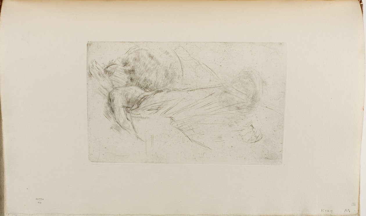 Kız uzanmış by James Abbott McNeill Whistler