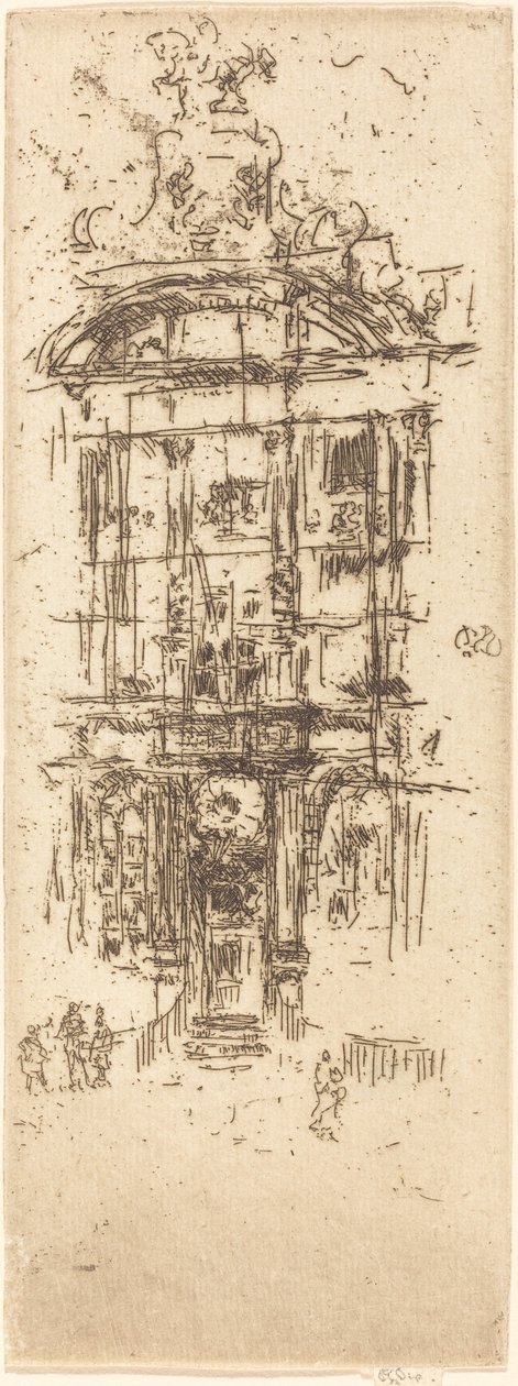 Altın Ev, Brüksel by James Abbott McNeill Whistler