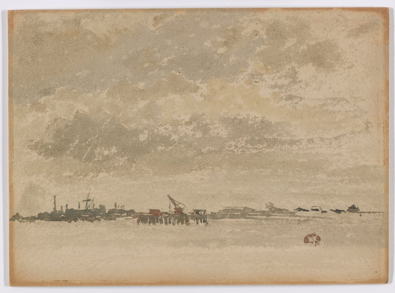 Gri ve Gümüş-Purfleet by James Abbott McNeill Whistler