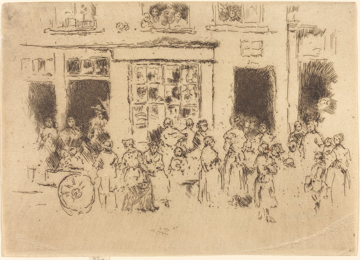 High Street, Brüksel by James Abbott McNeill Whistler