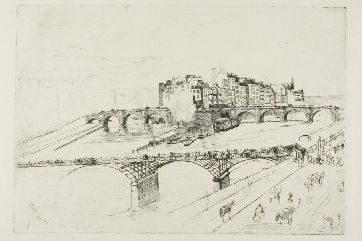 Şehir Adası, Paris by James Abbott McNeill Whistler