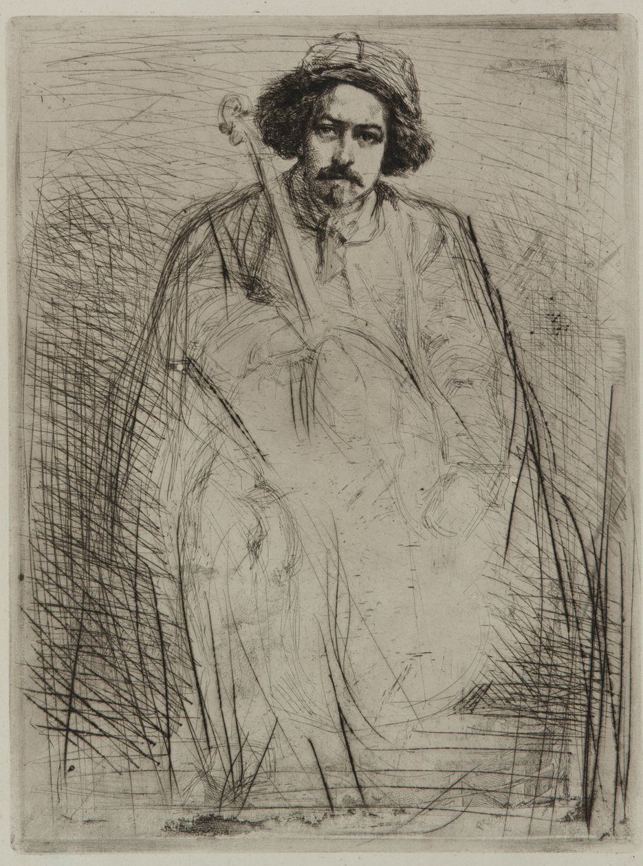 J. Becquet, Heykeltıraş by James Abbott McNeill Whistler