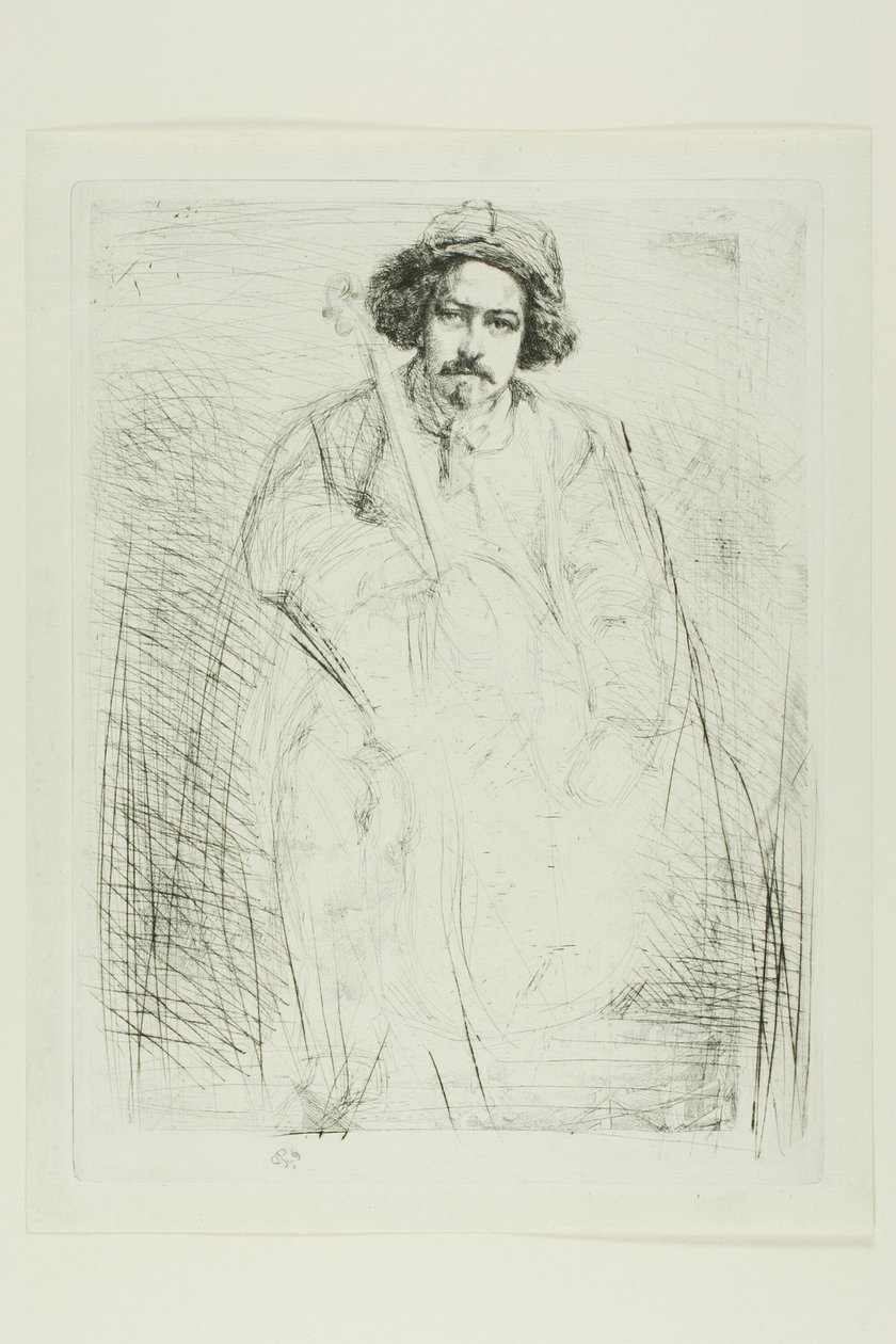 J. Becquet, Heykeltıraş by James Abbott McNeill Whistler