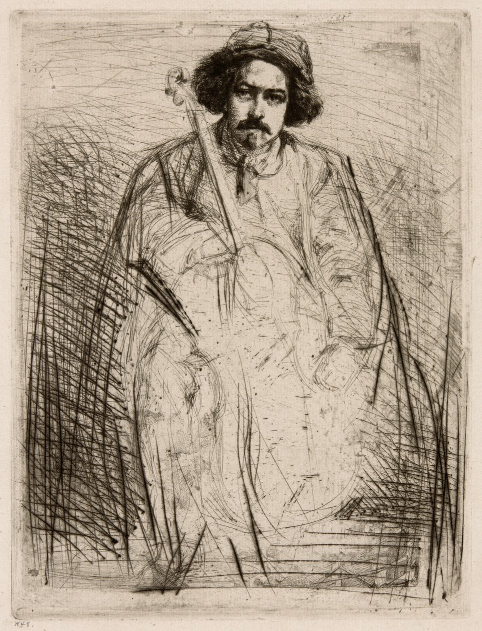 J. Becquet, Heykeltıraş by James Abbott McNeill Whistler