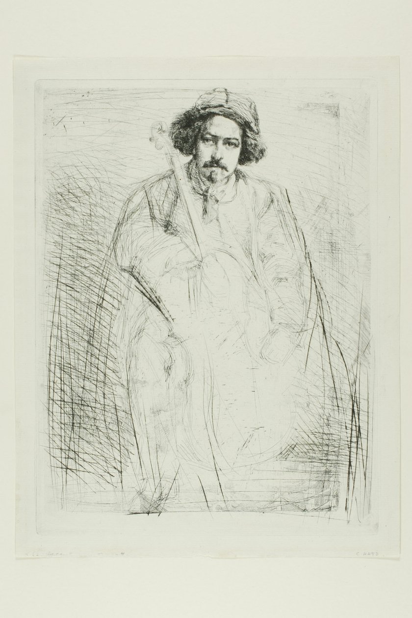 J. Becquet, Heykeltıraş by James Abbott McNeill Whistler