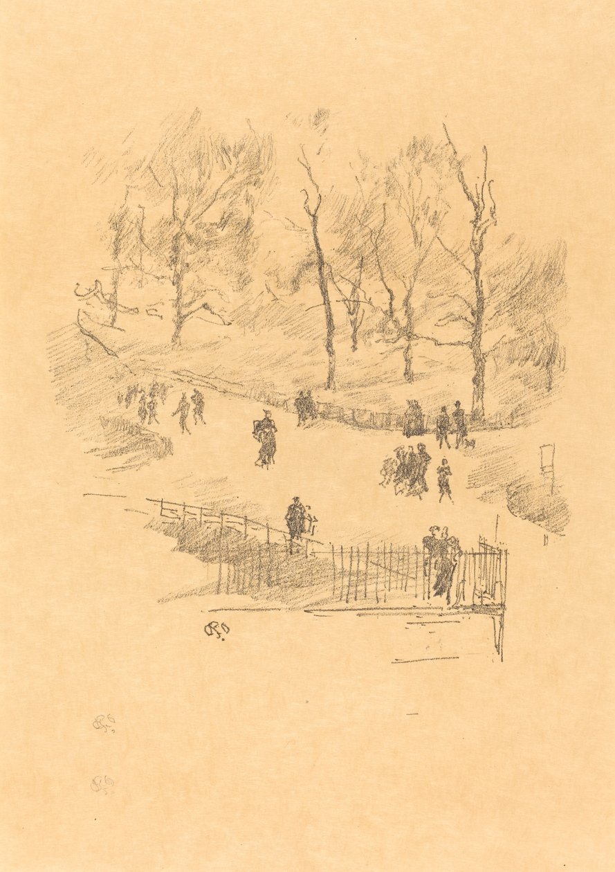 Kensington Bahçeleri by James Abbott McNeill Whistler