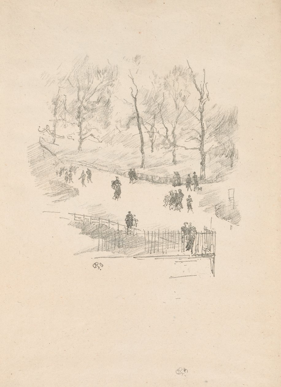 Kensington Bahçeleri by James Abbott McNeill Whistler