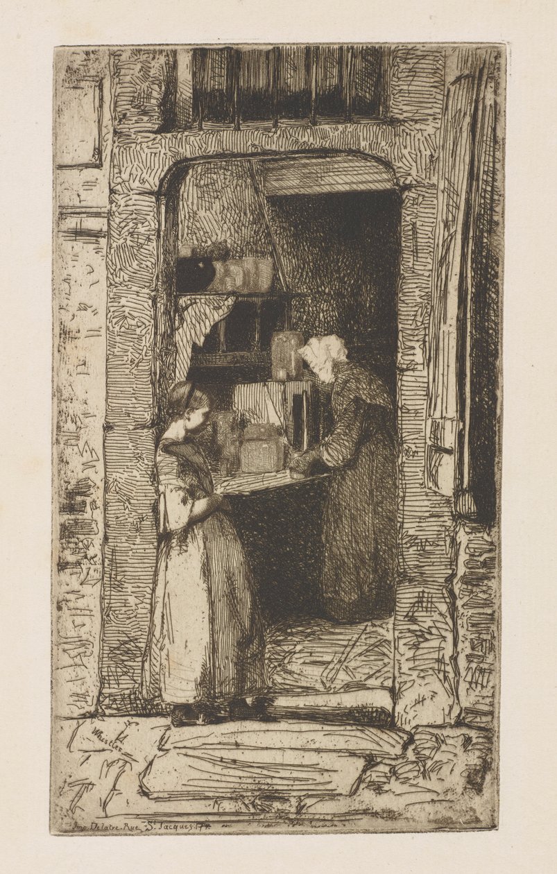 hardal satıcısı by James Abbott McNeill Whistler