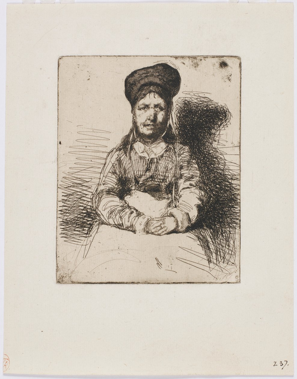 La Retameuse. Doğadan On İki Gravürden Biri (Fransız Seti) by James Abbott McNeill Whistler