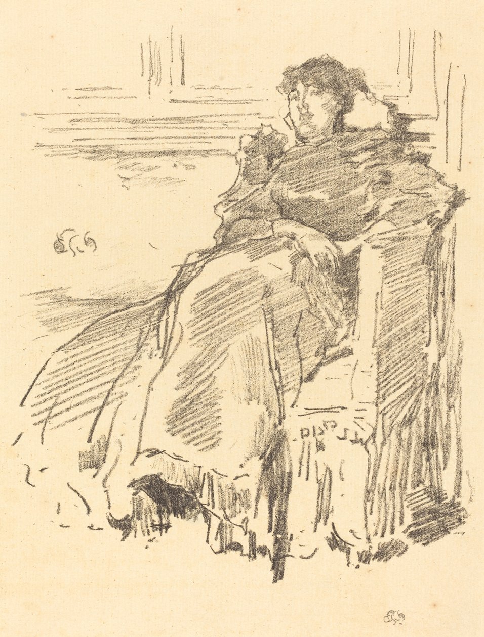 kırmızı elbise by James Abbott McNeill Whistler