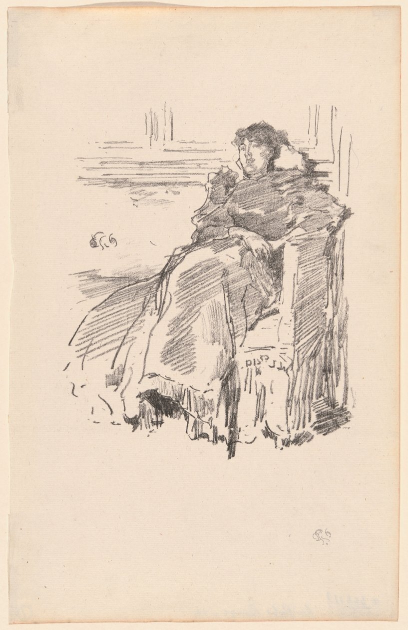 kırmızı elbise by James Abbott McNeill Whistler