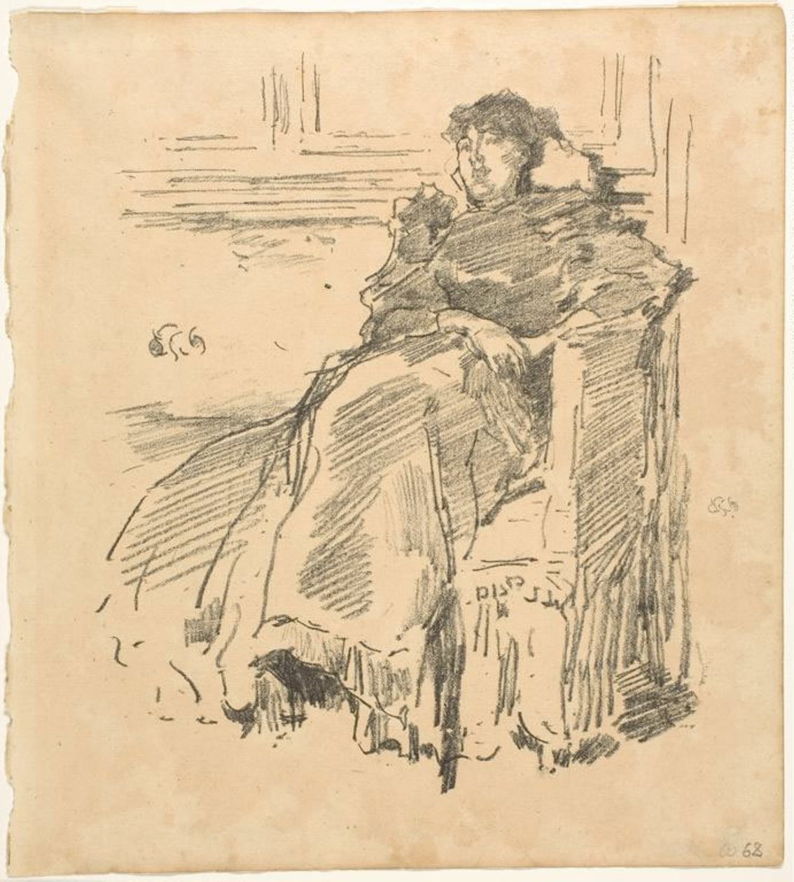 kırmızı elbise by James Abbott McNeill Whistler