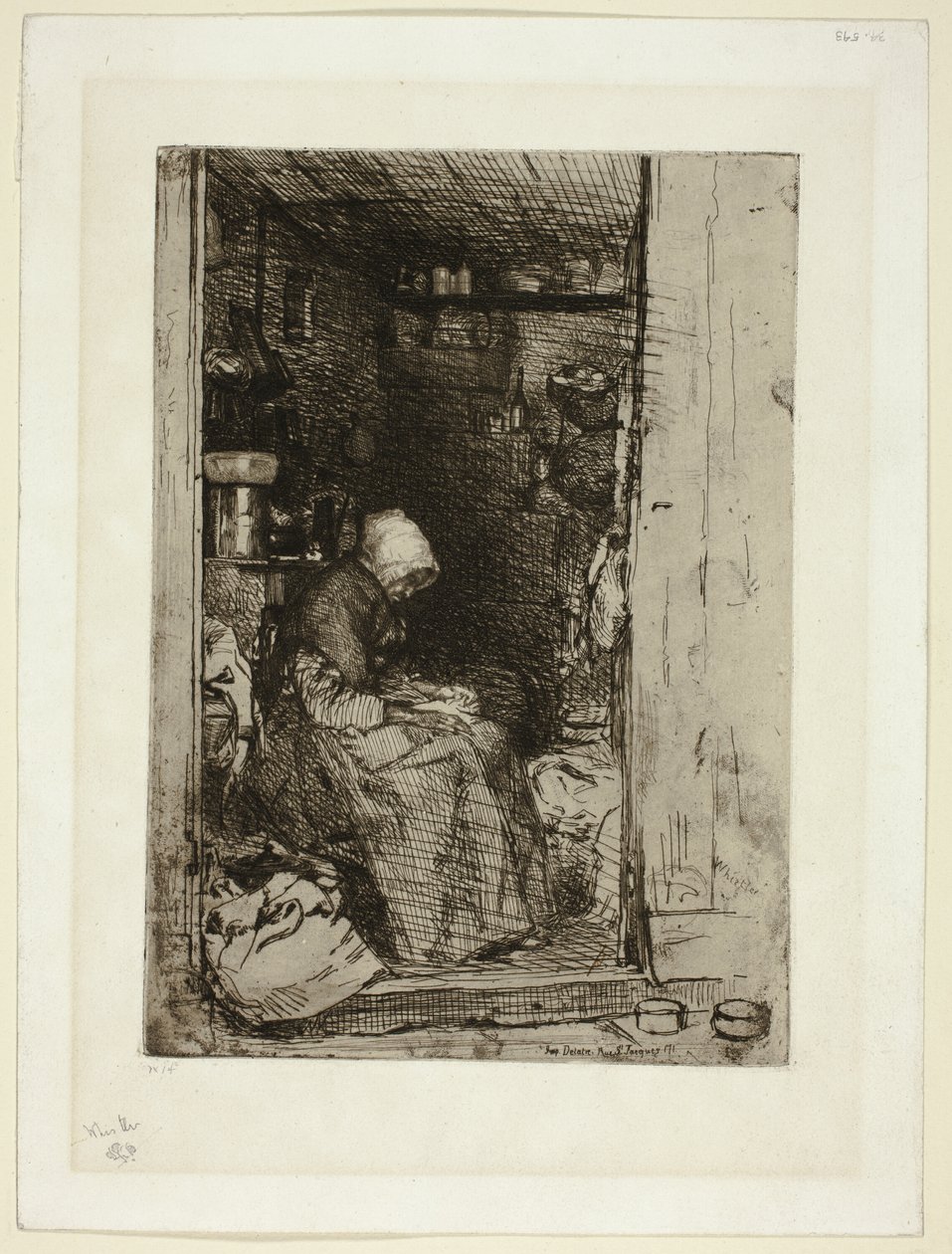 La Vieille aux Loques (Paçavralı Yaşlı Kadın) by James Abbott McNeill Whistler