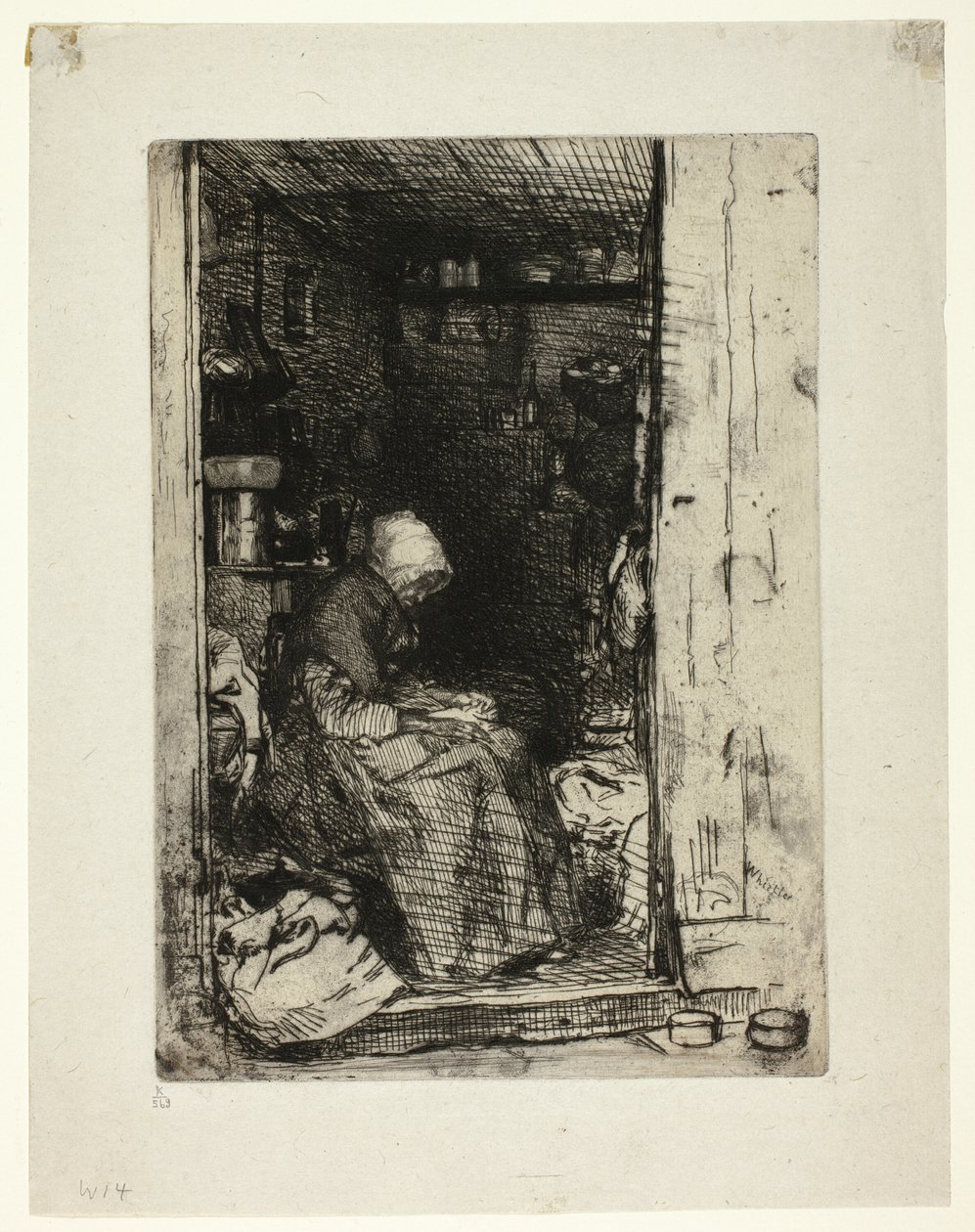 La Vieille aux Loques (Paçavralı Yaşlı Kadın) by James Abbott McNeill Whistler