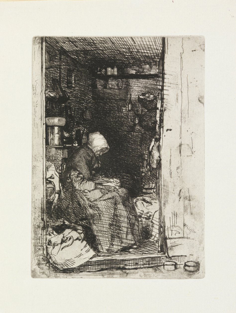Paçavralı Yaşlı Kadın by James Abbott McNeill Whistler