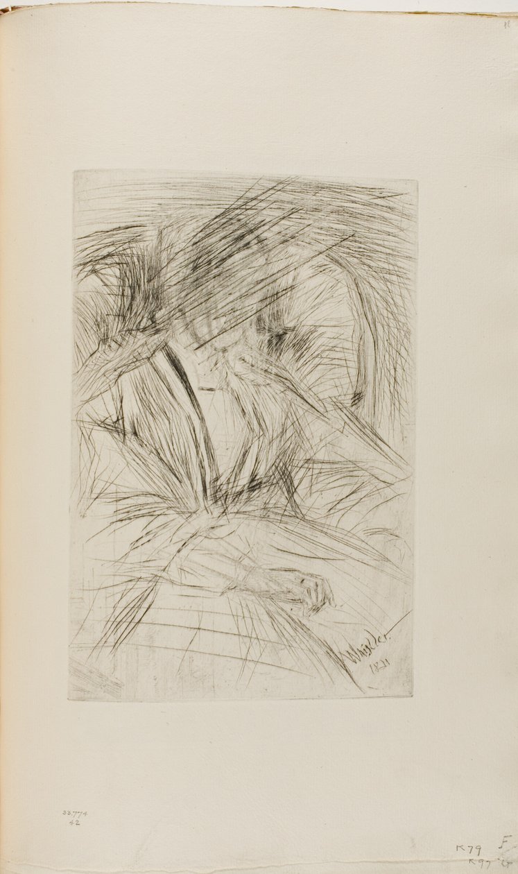 Bayan bir koltukta by James Abbott McNeill Whistler