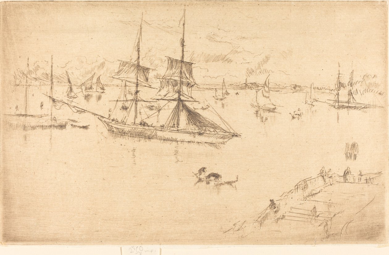 Lagün: Öğlen by James Abbott McNeill Whistler