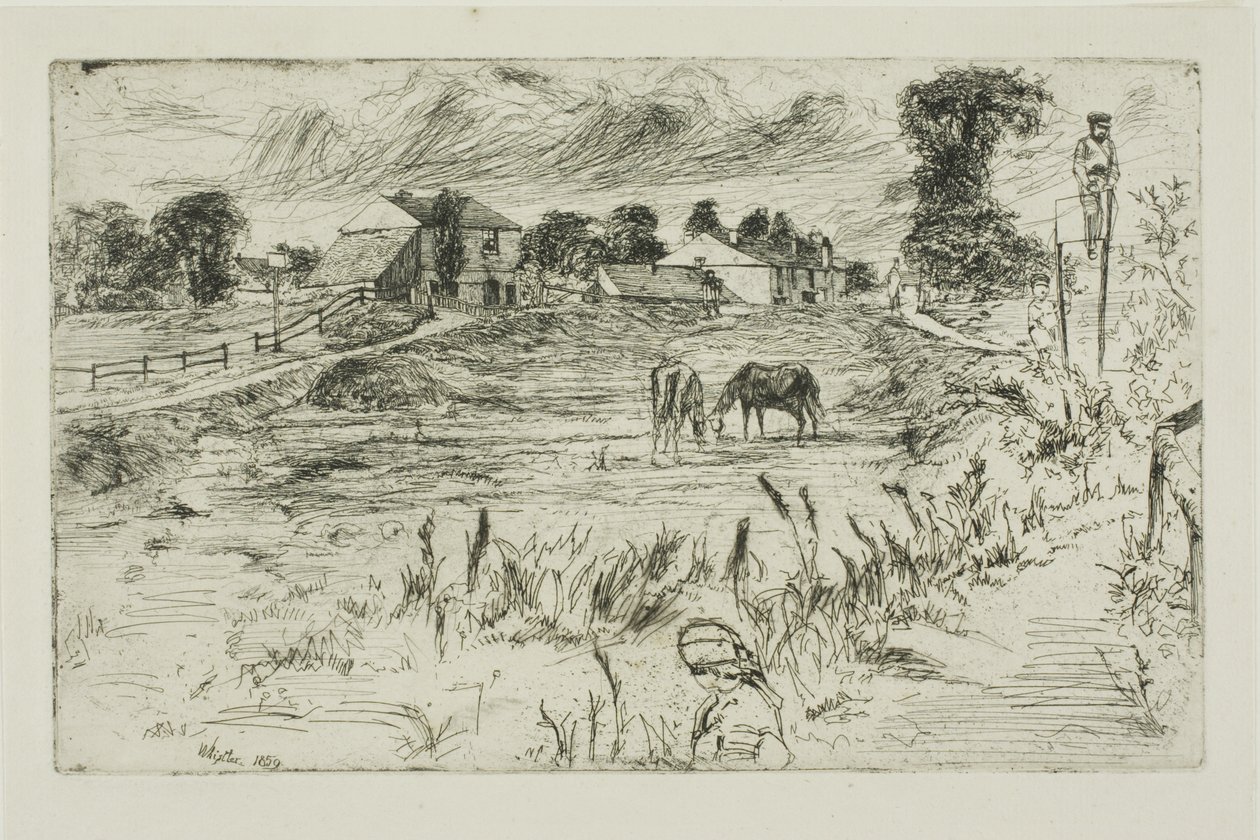 Atlarla Manzara by James Abbott McNeill Whistler