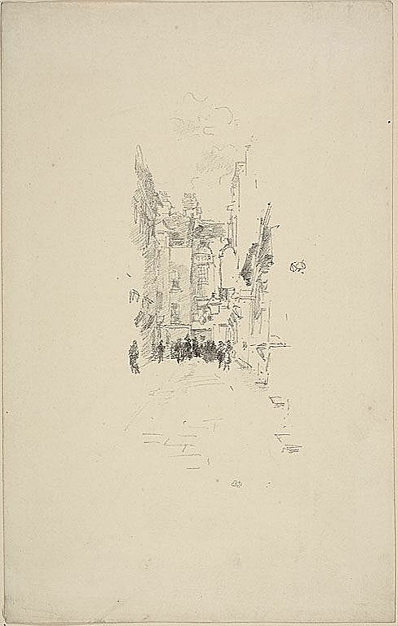 Küçük Mahkeme, Kumaş Fuarı by James Abbott McNeill Whistler