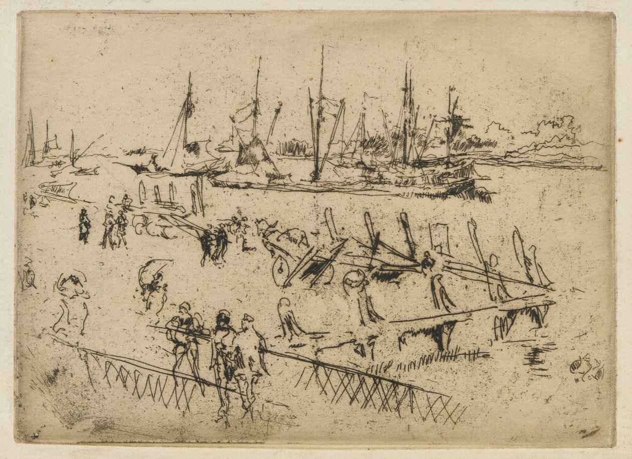 Küçük Dordrecht by James Abbott McNeill Whistler