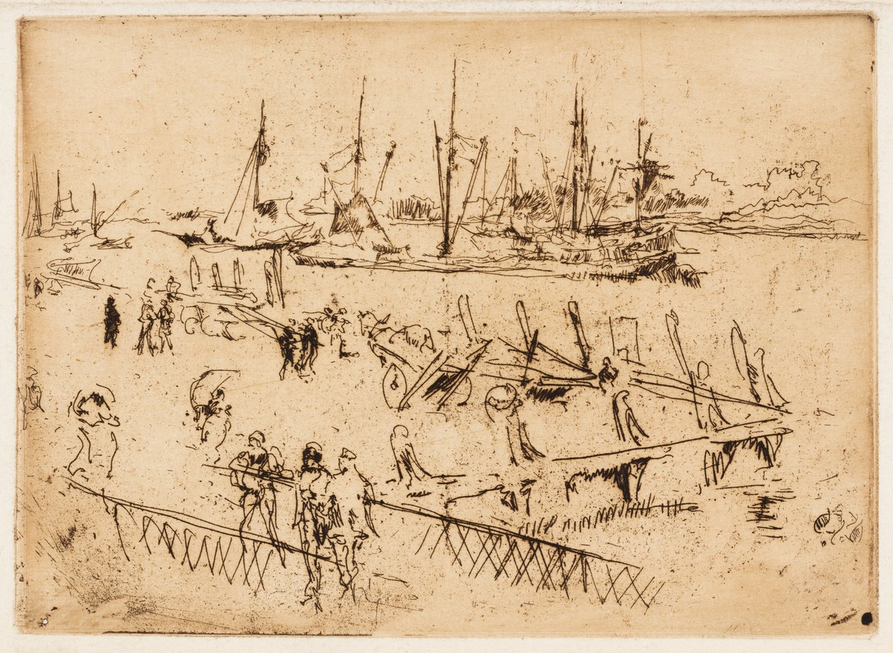 Küçük Dordrecht by James Abbott McNeill Whistler
