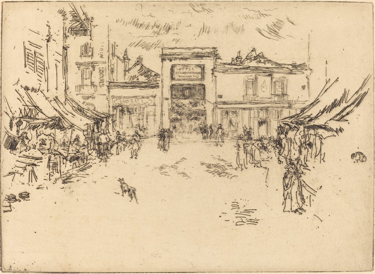Küçük Pazar Yeri, Turlar by James Abbott McNeill Whistler