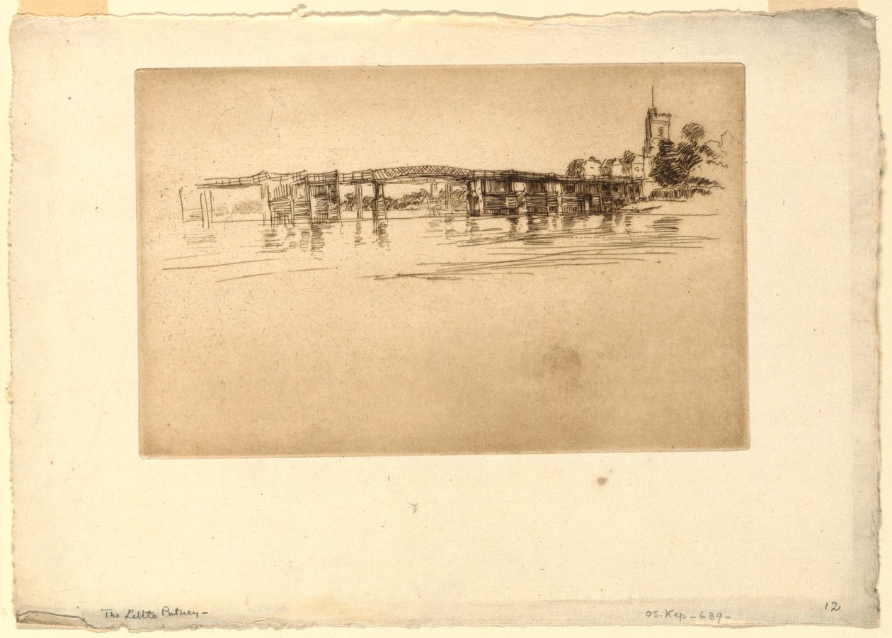 Küçük Putney Köprüsü by James Abbott McNeill Whistler