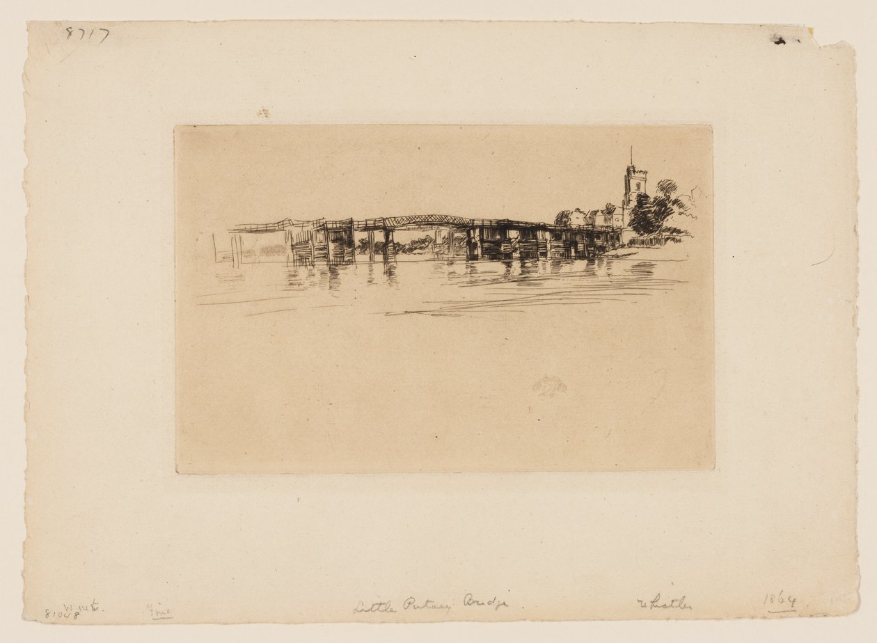 Küçük Putney Köprüsü by James Abbott McNeill Whistler
