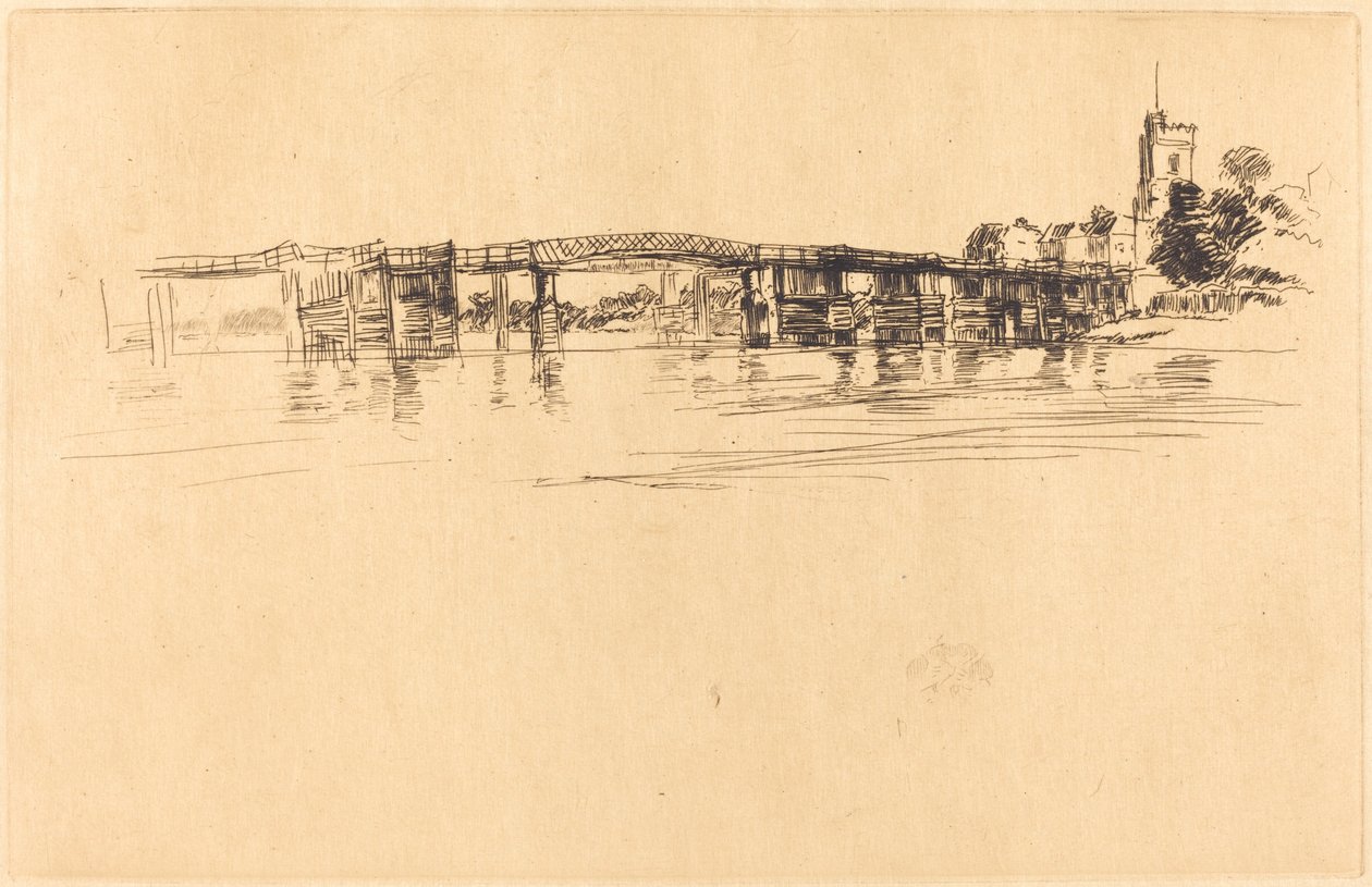 1 Numaralı Küçük Putney by James Abbott McNeill Whistler