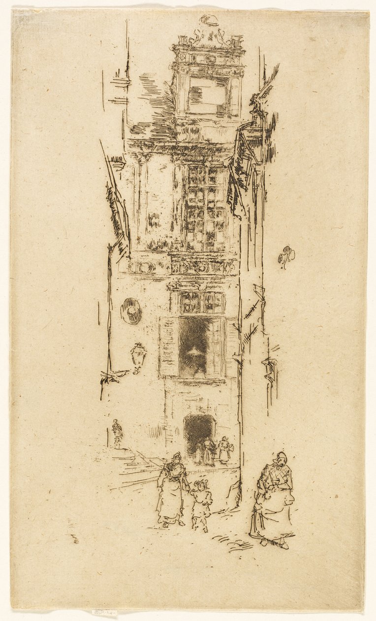 Belediye Binası, Loches by James Abbott McNeill Whistler