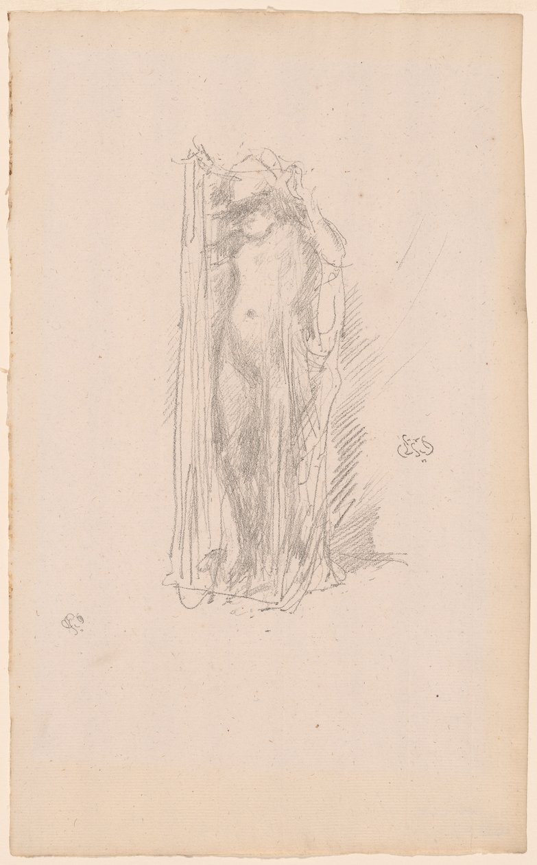 Model Drapajı by James Abbott McNeill Whistler