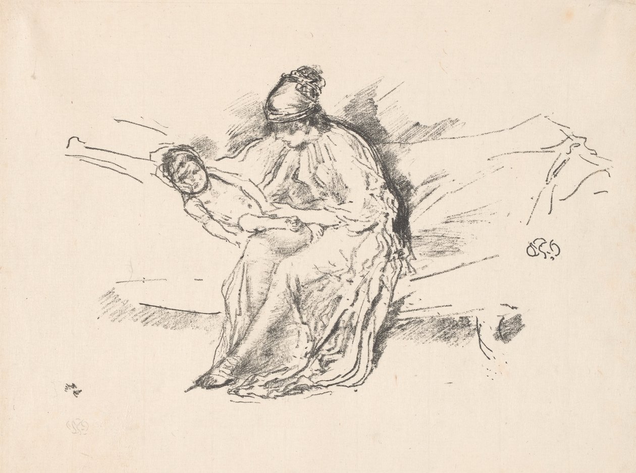 Anne ve Çocuk, No. 4 by James Abbott McNeill Whistler