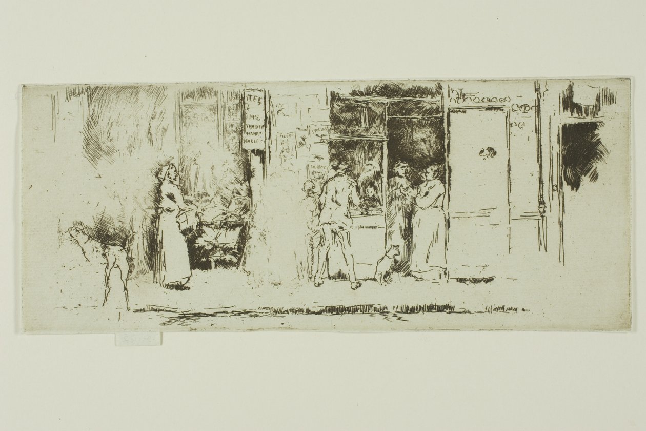 Gazete Durağı, Rue de Seine by James Abbott McNeill Whistler