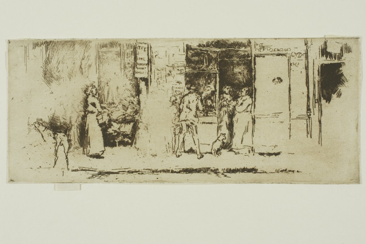 Gazete Durağı, Rue de Seine by James Abbott McNeill Whistler