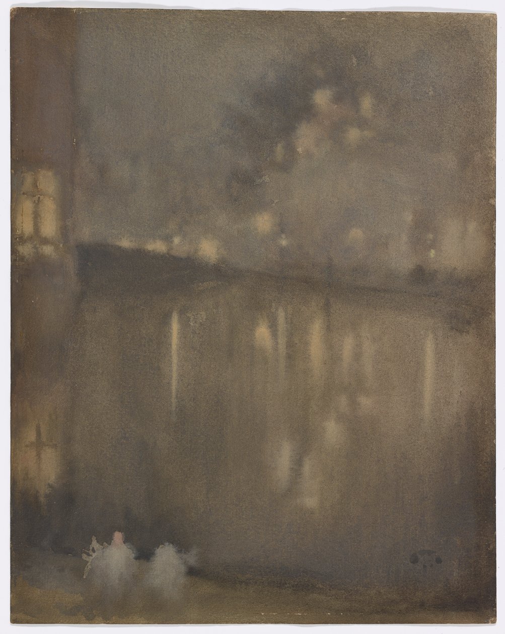 Nocturne: Gri ve Altın Kanal, Hollanda by James Abbott McNeill Whistler