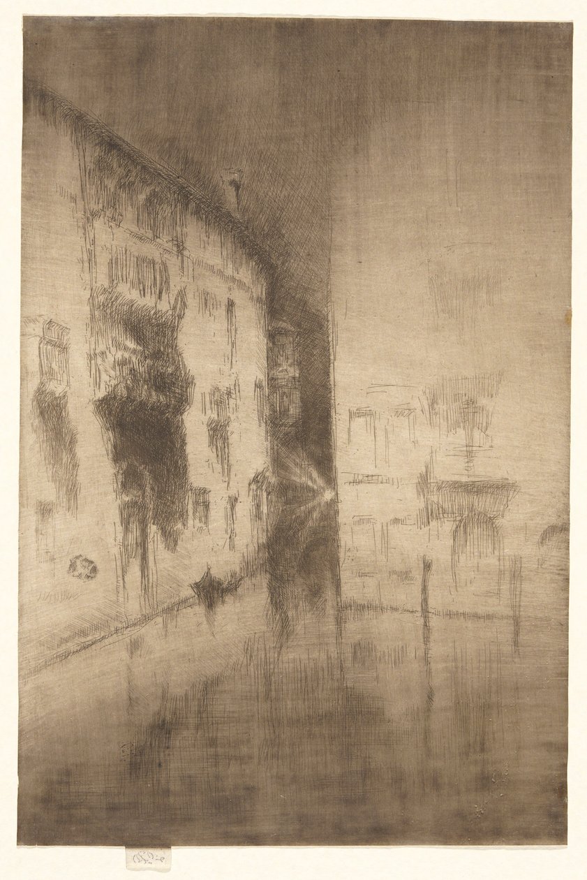 Nocturne: İkinci Venedik Setinden Saraylar (Yirmi Altı Gravür Seti) by James Abbott McNeill Whistler