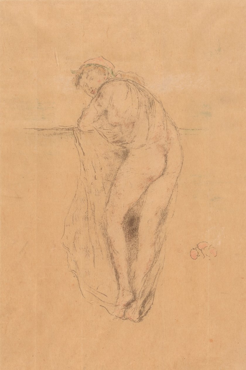 Çıplak Model, Arkadan Görünüm by James Abbott McNeill Whistler