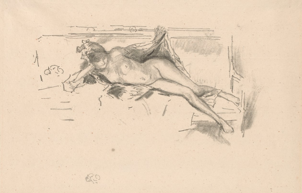 Çıplak Model, Yatan by James Abbott McNeill Whistler
