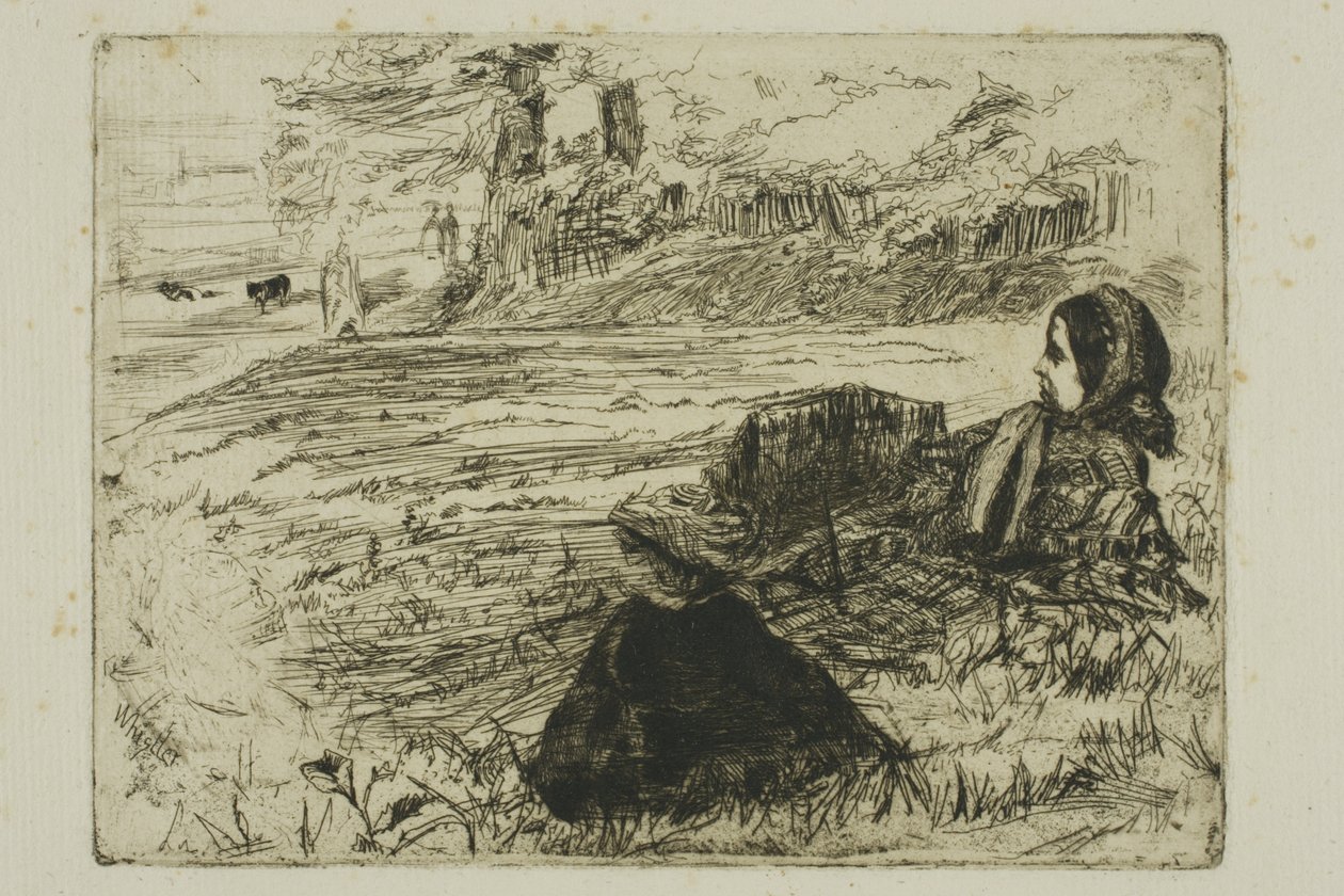 bakıcı ve çocuk by James Abbott McNeill Whistler
