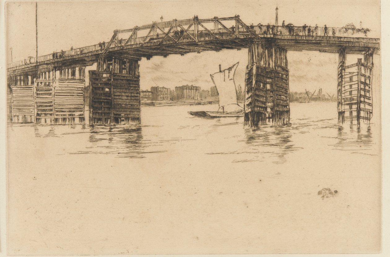 Eski Battersea Köprüsü by James Abbott McNeill Whistler