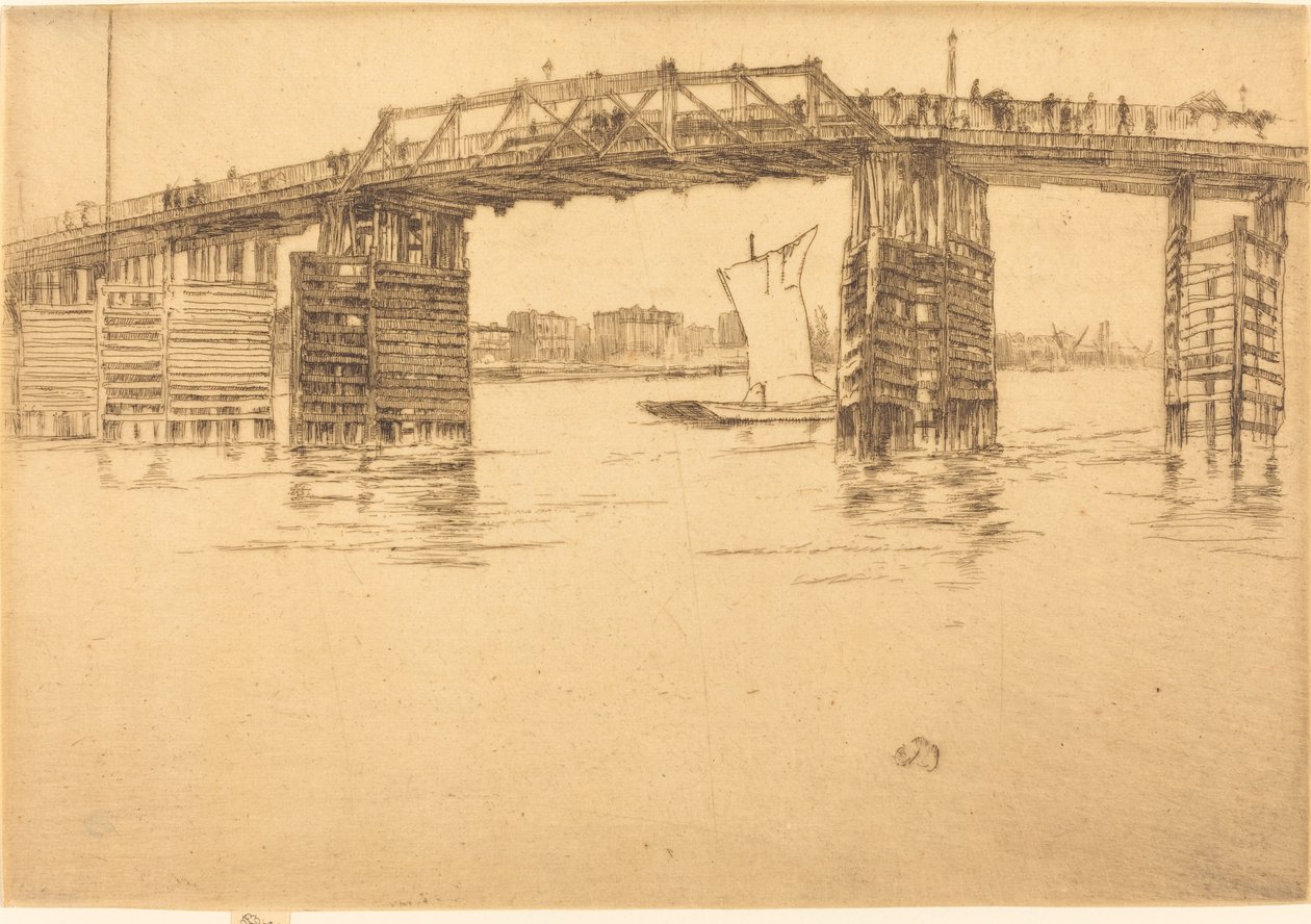 Eski Battersea Köprüsü by James Abbott McNeill Whistler