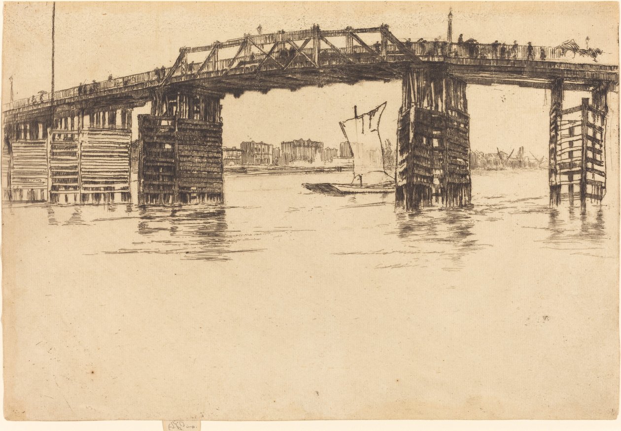 Eski Battersea Köprüsü by James Abbott McNeill Whistler