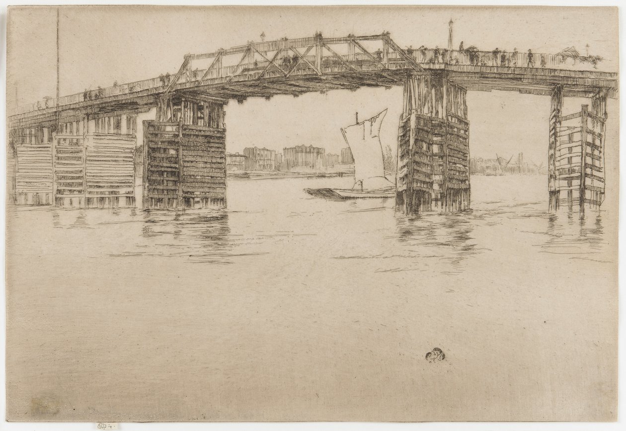 Eski Battersea Köprüsü by James Abbott McNeill Whistler