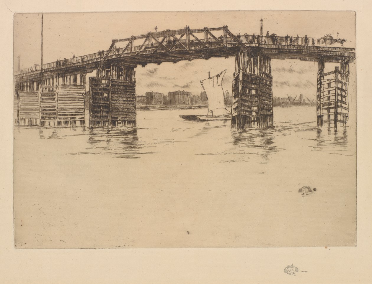 Eski Battersea Köprüsü by James Abbott McNeill Whistler