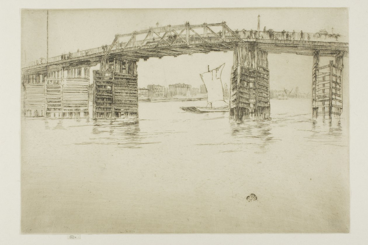 Eski Battersea Köprüsü by James Abbott McNeill Whistler