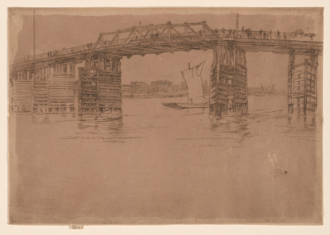 Eski Battersea Köprüsü by James Abbott McNeill Whistler