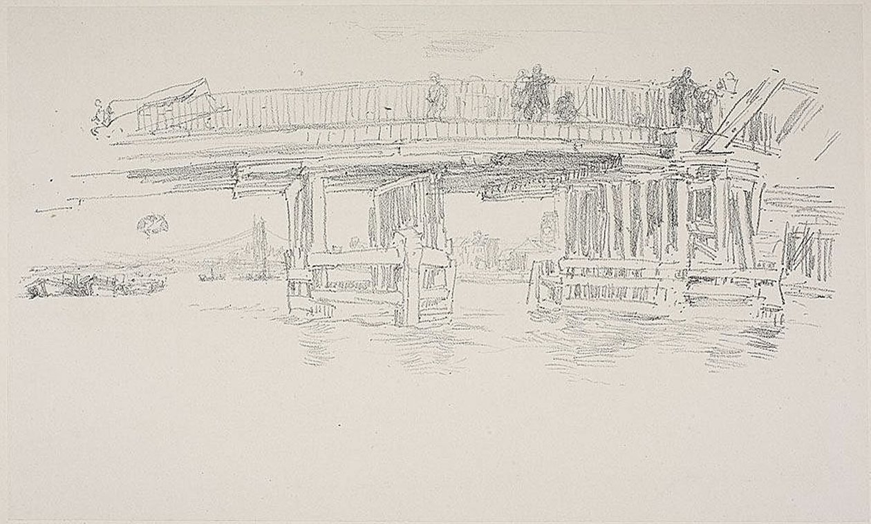 Eski Battersea Köprüsü by James Abbott McNeill Whistler