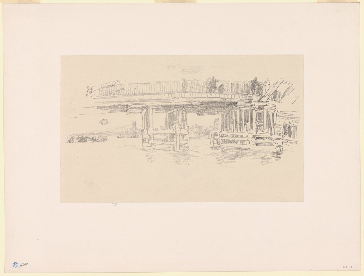 Eski Battersea Köprüsü by James Abbott McNeill Whistler