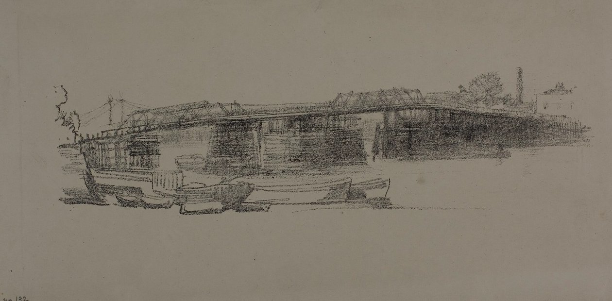 Eski Battersea Köprüsü, No. 2 by James Abbott McNeill Whistler