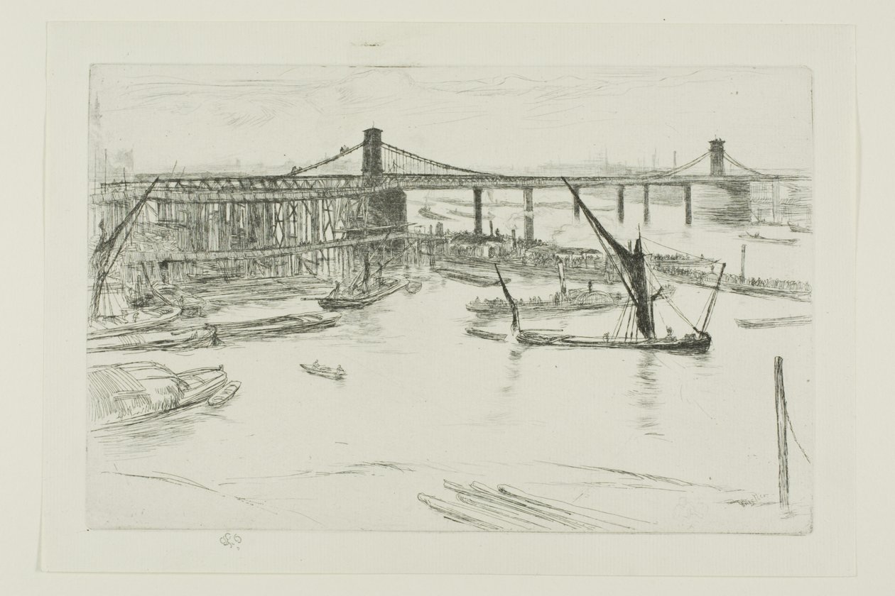 Eski Hungerford Köprüsü by James Abbott McNeill Whistler
